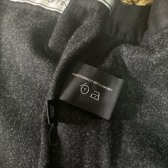 Gianfranco Ruffini Italy Men’s Reg. M Full Zip-Button Lined Over Coat Black. - Picture 7 of 12